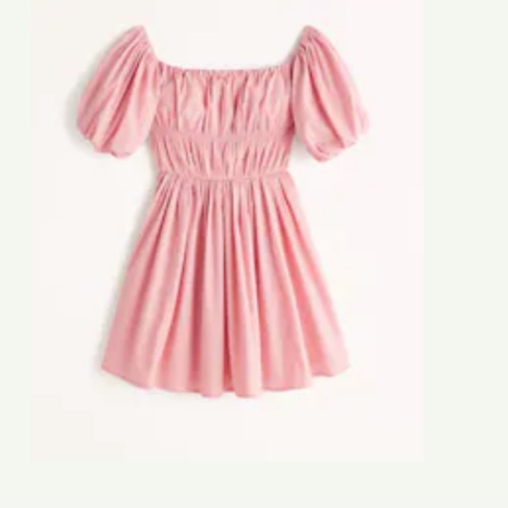 Abercrombie Off-The-Shoulder Puff Sleeve Mini Dress